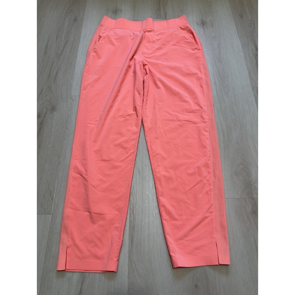 Athleta Brooklyn Ankle Pants Women's Size Small Orange Casual Stretch Pull On